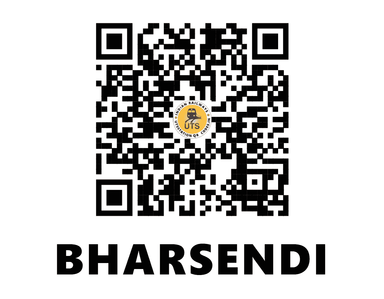 UTS QR Code for BHARSENDI - BSDL (WC - MADHYA PRADESH)